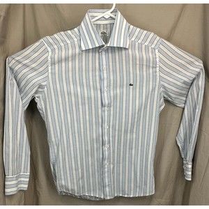 Vintage Mens Lacoste blue and white, size: M